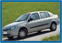 Renault Symbol 1999–2008 Dörrhandtagskåpor i rostfritt stål foto 6