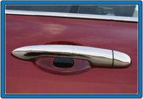 Renault Clio III 2005–2012 Dörrhandtagskåpor i rostfritt stål foto 2