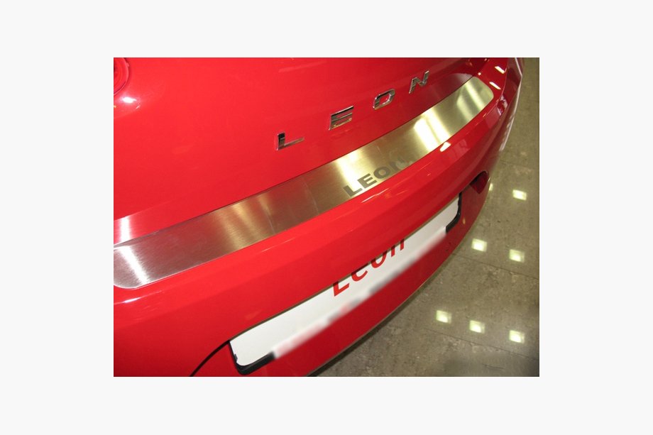 Seat Leon 2005–2012 Natanika lastskydd för bakre stötfångare (rostfritt stål) Image
