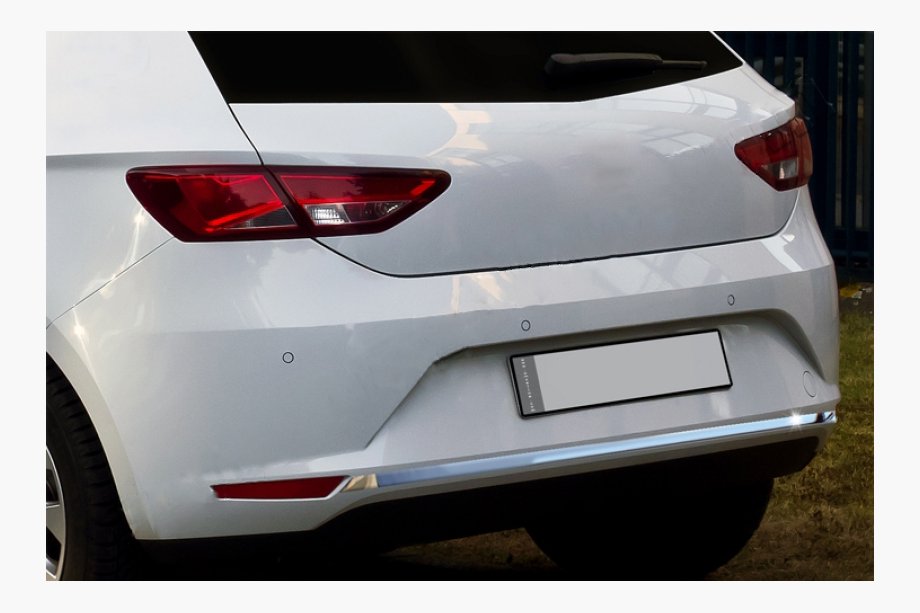 Seat Leon 2013–2020 Bakre stötfångarkant (rostfritt stål) Image
