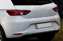 Seat Leon 2013–2020 Bakre stötfångarkant (rostfritt stål) foto 1