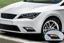 Seat Leon 2013–2020 Kromlister till dimljus (2 st, rostfritt stål) foto 1
