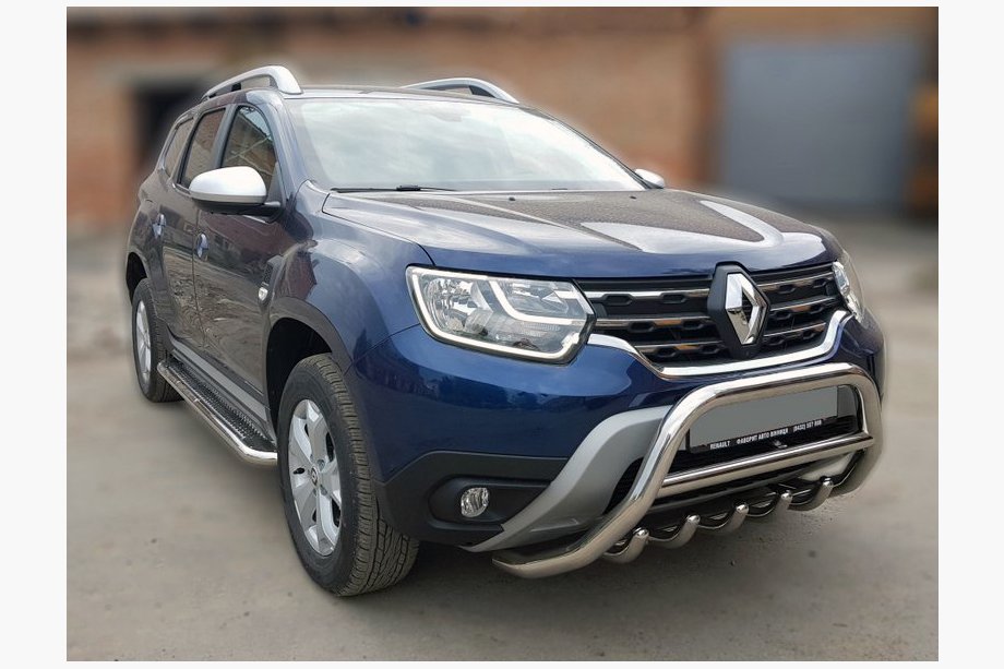 Renault Duster 2018–2024 Frontbåge utan text WT003 (rostfritt stål) Image