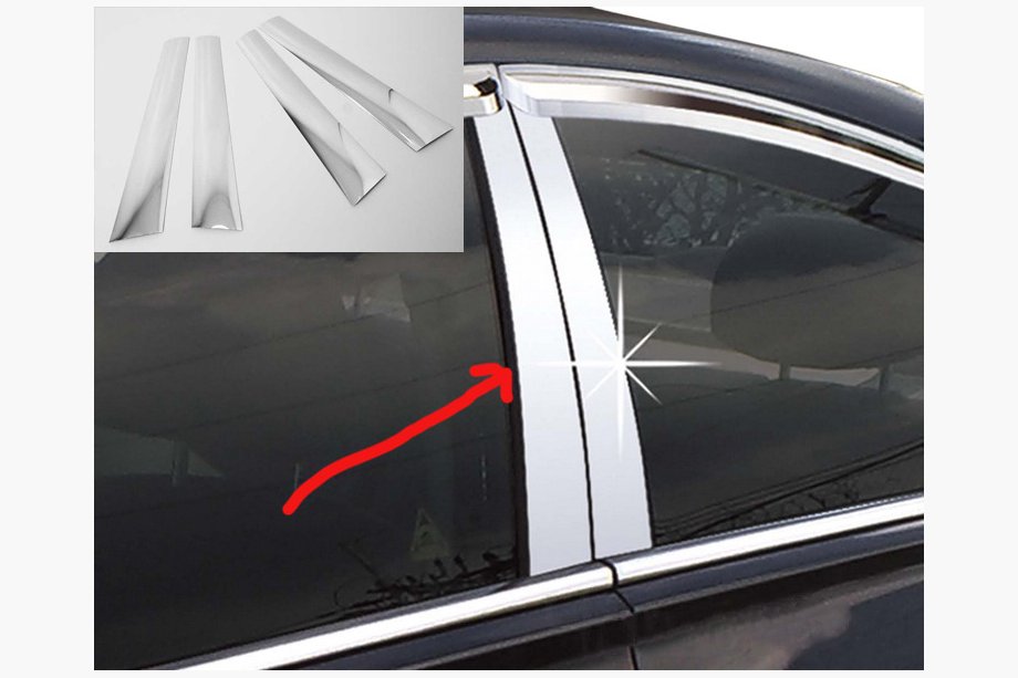 Kia Picanto 2004–2011 Kromfolie för stolpar Image
