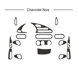 Chevrolet Niva 1998–2020 Instrumentpanelslister (Hartman) Aluminium foto 1