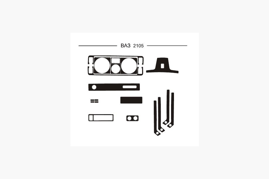 VAZ 2105 1980–2010 Instrumentpanelslister (Hartman) Image