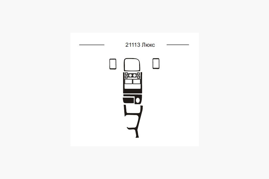 VAZ 2110-21115 1995–2015 Instrumentpanelinlägg (21113) Image