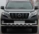 Toyota Land Cruiser Prado 150 2009–2023 Frontbåge ST016-2 (rostfritt) foto 1