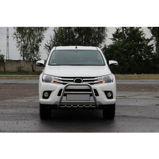 Främre frontbåge QT008 (rostfritt stål) Toyota Hilux 2015– foto 2