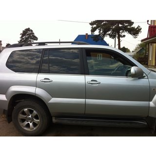 Yttre fönsterlister (6 st, rostfritt stål) Toyota Land Cruiser Prado 120 2002–2009 foto 4