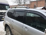Toyota Land Cruiser Prado 120 2002–2009 Svarta turkiska takrails Plastfötter foto 10