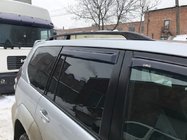 Toyota Land Cruiser Prado 120 2002–2009 Svarta turkiska takrails Plastfötter foto 9