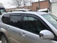 Toyota Land Cruiser Prado 120 2002–2009 Svarta turkiska takrails Plastfötter foto 8