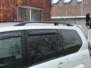 Toyota Land Cruiser Prado 120 2002–2009 Svarta turkiska takrails Plastfötter foto 5