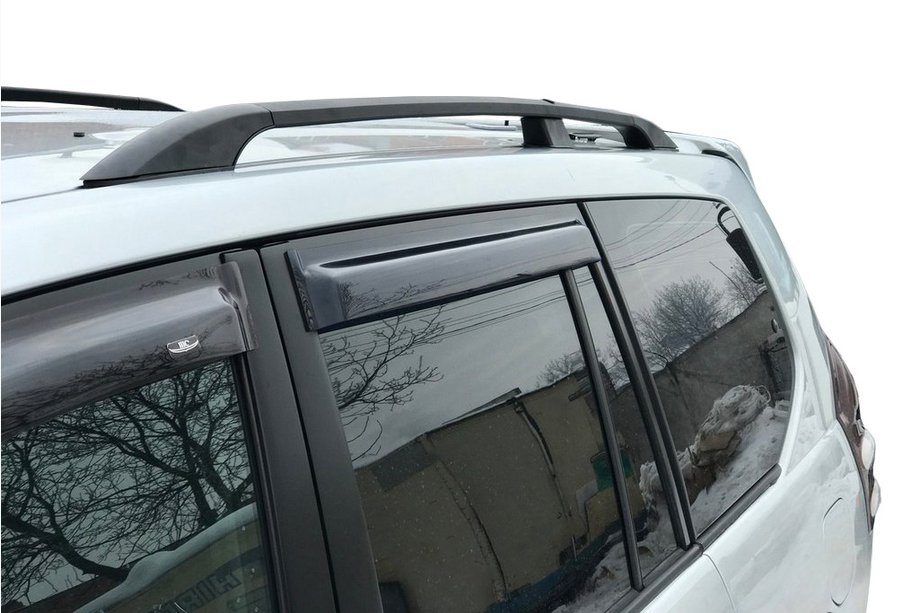 Toyota Land Cruiser Prado 120 2002–2009 Svarta turkiska takrails Plastfötter Image