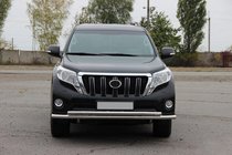 Toyota Land Cruiser Prado 150 2009–2023 Främre frontbåge ST014 (rostfritt) 60/42 mm foto 2