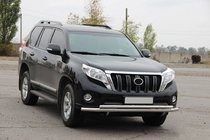 Toyota Land Cruiser Prado 150 2009–2023 Främre frontbåge ST014 (rostfritt) 60/42 mm foto 4
