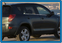 Toyota Rav 4 2006–2013 Yttre fönsterlister (4 st, rostfritt stål) Carmos - turkiskt stål foto 5