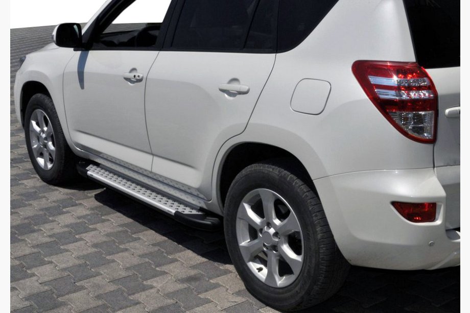 Toyota Rav 4 2006–2013 Sidosteg Allmond Grey (2 st, aluminium) Image