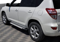 Toyota Rav 4 2006–2013 Sidosteg Allmond Grey (2 st, aluminium) foto 1
