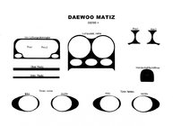 Daewoo Matiz 1998–2008 Instrumentpanelinlägg (1998-2005) Aluminium foto 2