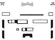 Volvo 940/960 1990–1997 Instrumentpanelskydd Aluminium foto 2