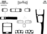 Volvo V70 1997–2000 Instrumentpanelskydd Aluminium foto 5