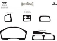 Volvo V70 2000–2007 Instrumentpanelsinlägg (2000-2005) Aluminium foto 2