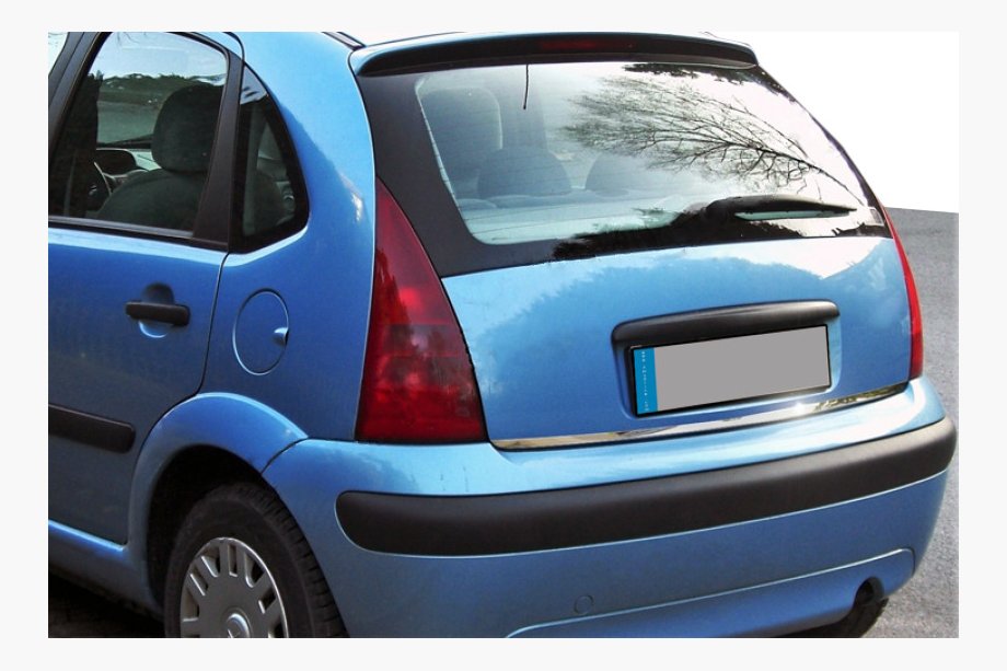Citroen C-3 2002–2009 Skyddslist bagageluckans nederkant (rostfritt stål) 2 mm Image