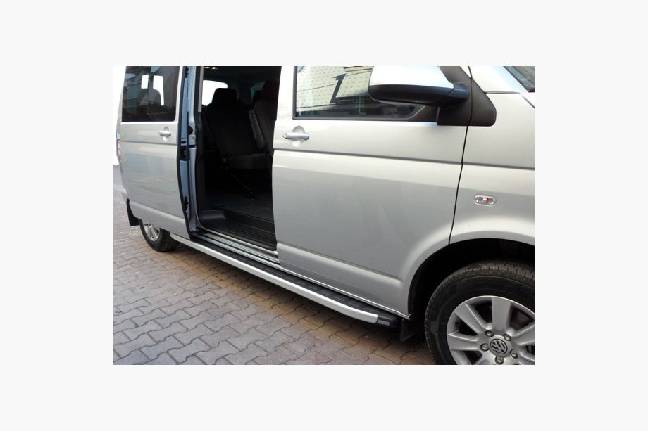 Volkswagen T4 Caravelle/Multivan 1990–2003 Sidosteg Fullmond (2 st, aluminium) Image