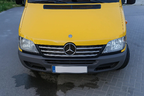 Mercedes Sprinter W901/902/903/904/905 1995–2006 Kromlister för kylargallerkant (2002-2006, 5 delar, rostfritt) foto 3