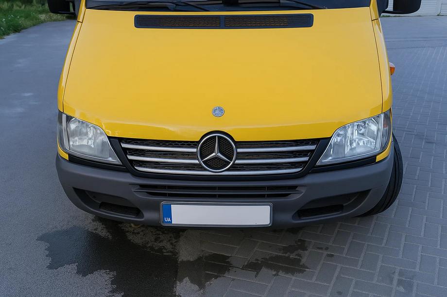 Mercedes Sprinter W901/902/903/904/905 1995–2006 Kromlister för kylargallerkant (2002-2006, 5 delar, rostfritt) OmsaLine – italienskt rostfritt stål Foto 2
