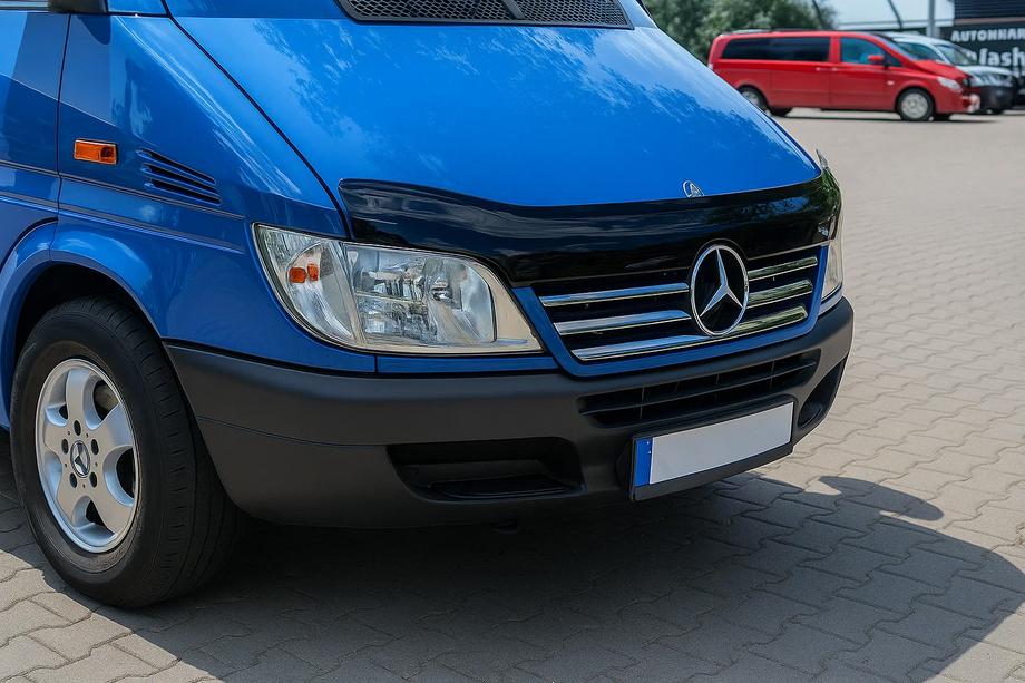 Mercedes Sprinter W901/902/903/904/905 1995–2006 Kromlister för kylargallerkant (2002-2006, 5 delar, rostfritt) Image