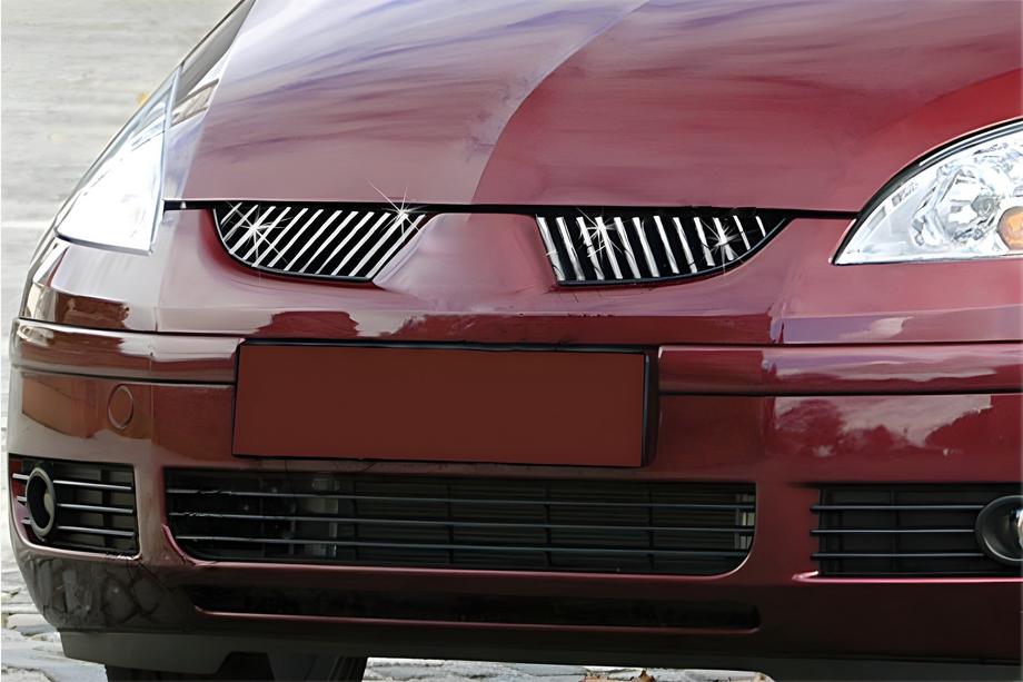 Mitsubishi Colt 2004–2012 Kromlister för frontgrill (24 st, rostfritt stål) Image