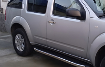 Nissan Pathfinder R51 2005–2014 Dörrhandtagskåpor (2 st, rostfritt) Med chip, Carmos – turkiskt rostfritt stål foto 4