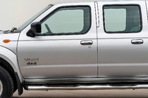 Nissan NP300 1999–2015 Dörrhandtagskåpor (4 st, rostfritt stål) OmsaLine – italienskt rostfritt stål foto 3