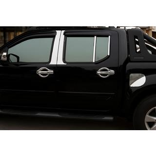 Kromskydd för dörrstolpar (6 st, rostfritt stål) Nissan Navara 2006–2015 foto 1