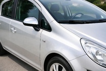 Opel Corsa D 2007–2014 Spegelkåpor (2 st, rostfritt stål) foto 1