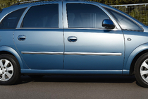 Opel Meriva 2002–2010 Dörrlister (4 st, rostfritt stål) foto 1