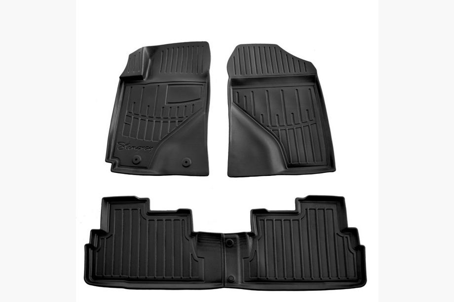 Toyota Corolla Verso 2004–2009 Stingray 3D golvmattor (4 st, polyuretan) Image