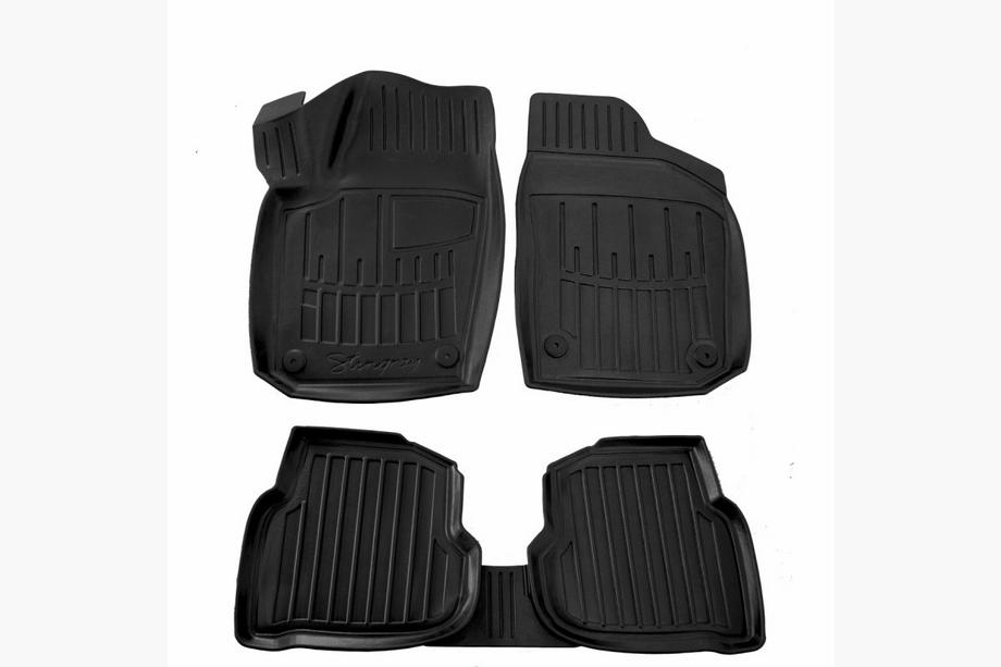 Volkswagen Polo 2010–2017 Stingray 3D (SD) bilmattor (set om 5, polyuretan) Image
