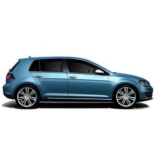Nedre fönsterlister Black Chrome (4 st, rostfritt stål) Volkswagen Golf 7/E-Golf 2012–2020 foto 3