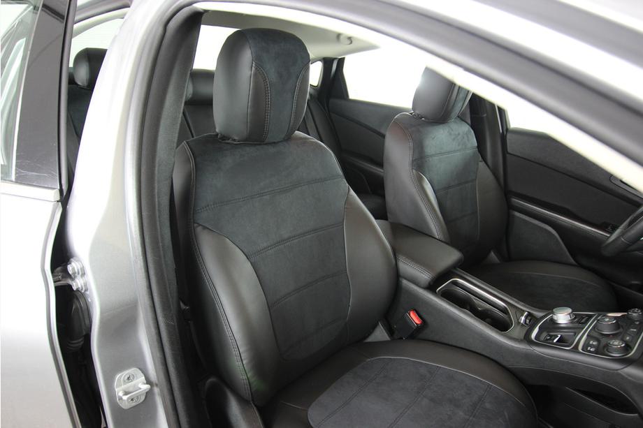 Chrysler 200 II 2014–2017 Sätesskydd i konstläder+tyg+Alcantara Antara A001 (komplett sats för hela kupén) Foto 2