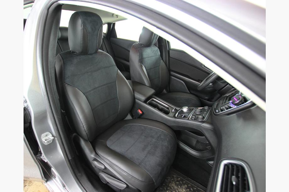 Chrysler 200 II 2014–2017 Sätesskydd i konstläder+tyg+Alcantara Antara A001 (komplett sats för hela kupén) Foto 1