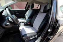 Renault Megane III 2009–2016 Bilklädsel i ekoläder + tyg + Antara Antara A0010 (komplett sats) foto 1