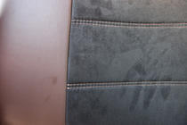 Toyota Land Cruiser Prado 120 2002–2009 Sätesöverdrag konstläder + tyg + Alcantara Antara A088 (komplett kupé) foto 16