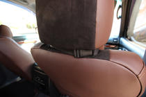 Toyota Land Cruiser Prado 120 2002–2009 Sätesöverdrag konstläder + tyg + Alcantara Antara A088 (komplett kupé) foto 18