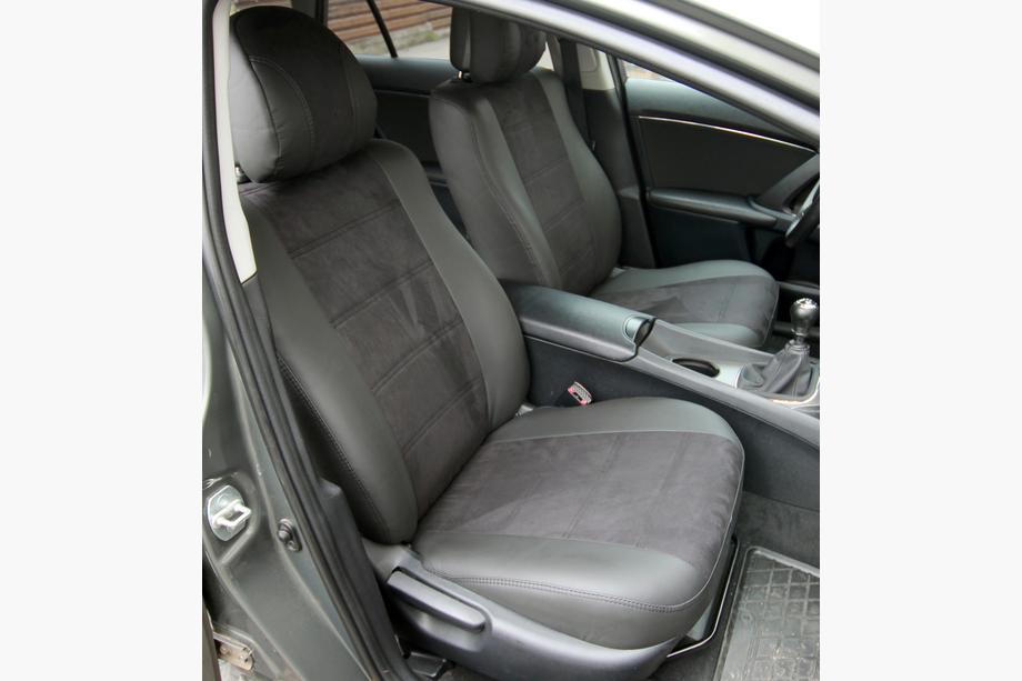 Toyota Avensis 2009–2018 Sätesskydd i konstläder+tyg+Alcantara Antara A001 (komplett sats för hela kupén) Image