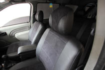 Dacia Logan I 2005–2008 Sätesskydd i konstläder+tyg+Alcantara Antara A001 (komplett sats för hela kupén) foto 2