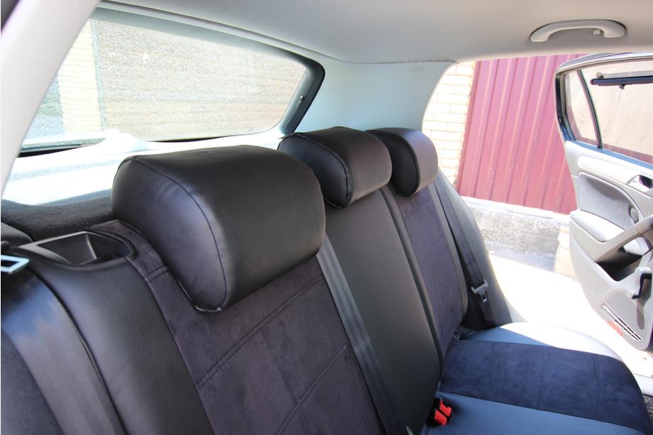 Volkswagen Golf 6 2008–2014 Sätesskydd i konstläder+tyg+Alcantara Antara A001 (komplett sats för hela kupén) Foto 3